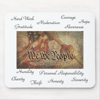 The 9-12 Project Mosaic and The 12 Values Mouse Pad