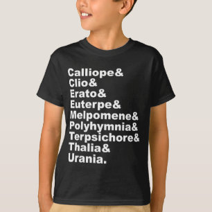 The 9 Muses As Made Popular By Greek Mythology T-Shirt