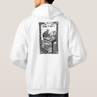 The 9 to 5 Tarot Card Funny Skeleton Corporate Hoodie