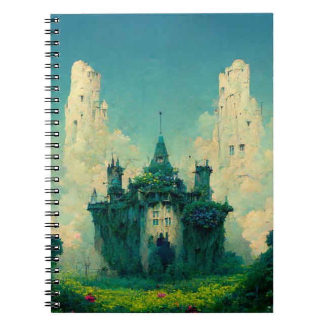 The Abandoned Chateau Fantasy Sci-Fi Notebook (Front)