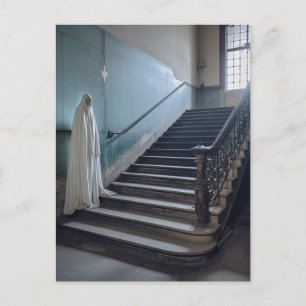 The Abandoned Stairs Ghost Postcard