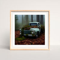 The Abandoned Truck Digital Art