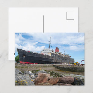 The Abandoned TSS Duke of Lancaster Ship Holiday Postcard