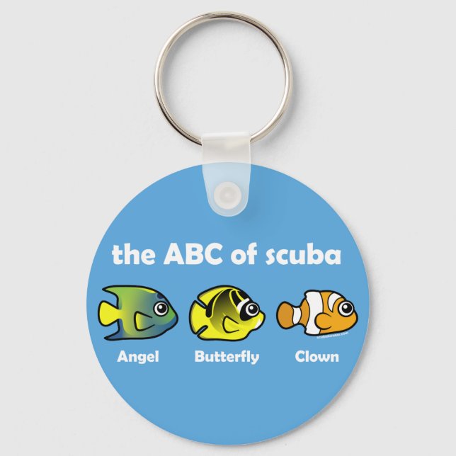 The ABC of Scuba Key Ring (Front)