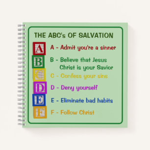 The ABC's of Salvation Notebook