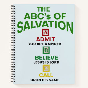 The ABC's of Salvation Notebook