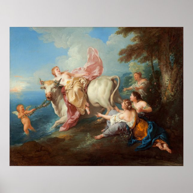 The Abduction of Europa - Jean de Troy Fine Art Poster (Front)
