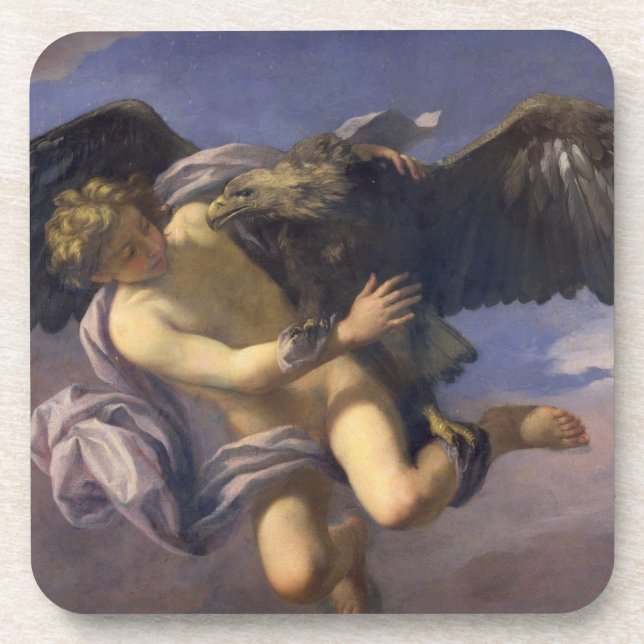 The Abduction of Ganymede, 1700 (oil on canvas) Coaster (Front)