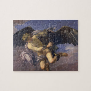 The Abduction of Ganymede, 1700 (oil on canvas) Jigsaw Puzzle