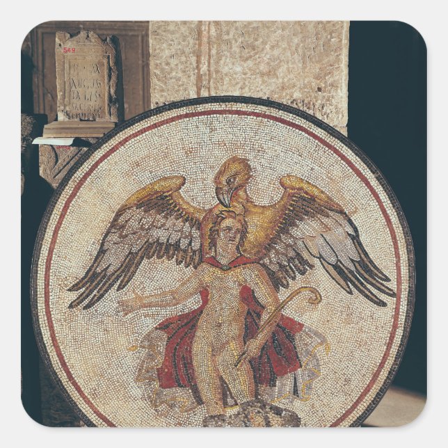 The Abduction of Ganymede, 2nd-3rd century Square Sticker (Front)