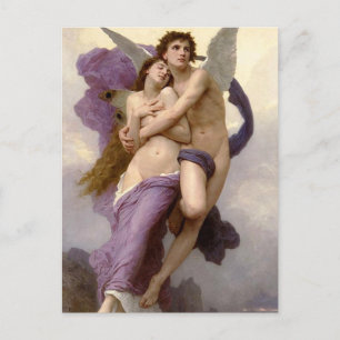 The Abduction of Psyche by Bouguereau Postcard
