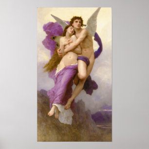 The abduction of Psyche – William Bouguereau  Post Poster