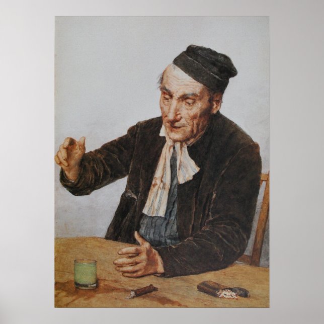 The Absinthe Drinker Poster (Front)