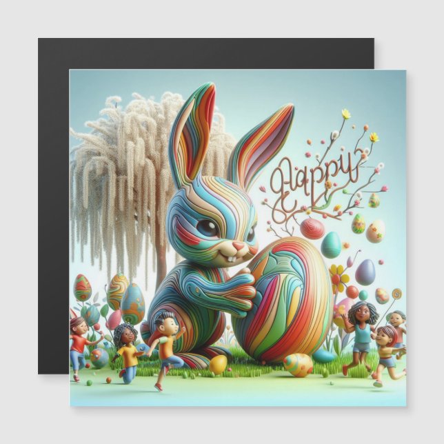 The Abstract Easter Bunny smiled (Front/Back)