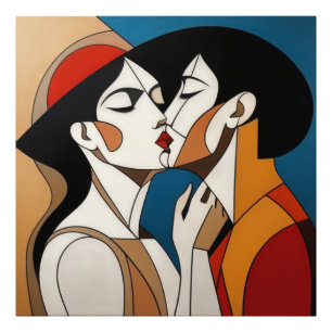 The Abstract Kiss Photo Print