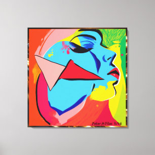 The Abstract Muse Stretched Canvas Print