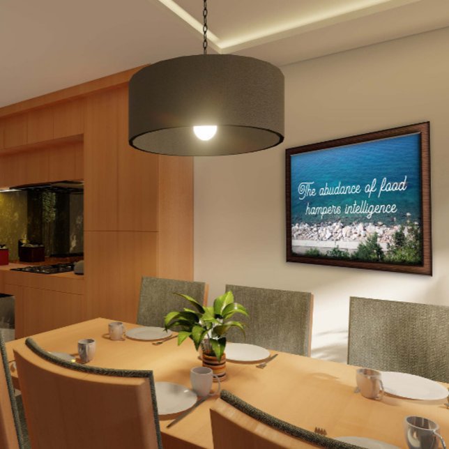 The abudance of food mind proverb  poster (Creator Uploaded)