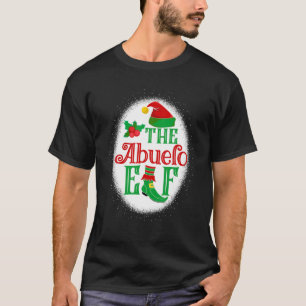 The Abuelo Elf Matching Family Christmas Elf Bleac T-Shirt