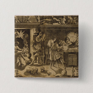 The Academy of Baccio Bandinelli, 1547 15 Cm Square Badge
