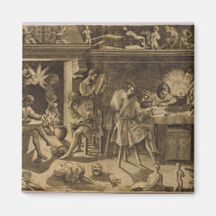 The Academy of Baccio Bandinelli, 1547 Magnet