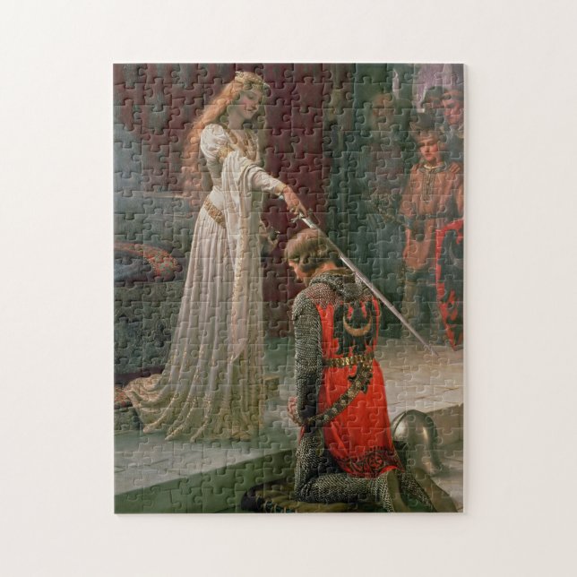 The Accolade by Edmund Blair Leighton, c. 1901 Jigsaw Puzzle (Vertical)