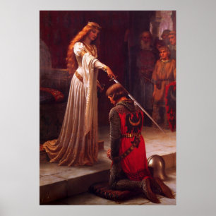 The Accolade by Edmund Blair Leighton Poster
