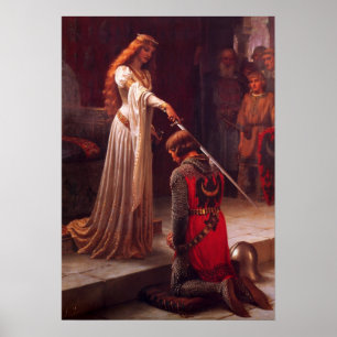 "The Accolade" by Edmund Leighton Poster