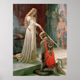 The Accolade Mediaeval Knight Art Print