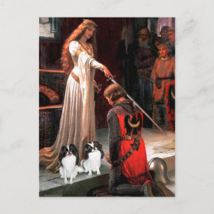 The Accolade - Two Japanese Chins (2BW) Postcard