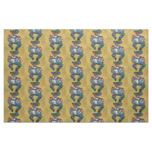 The Accordionist Cubism Art Fabric