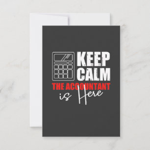 The Accountant Is Here Thank You Card
