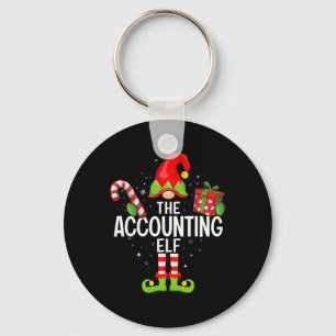 The Accounting Elf Family Christmas Pajama Xmas  Key Ring