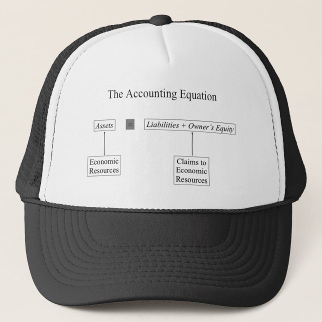 "The Accounting Equation" Trucker Hat (Front)