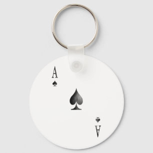 The Ace of Spades Key Ring