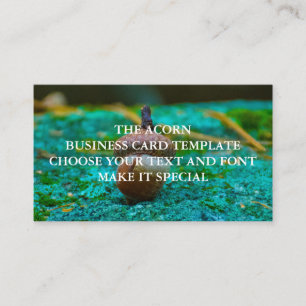 THE ACORN BUSINESS CARD TEMPLATE