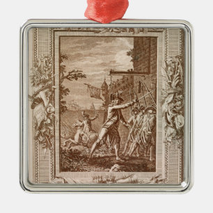 The Acquisition of Corsica in 1768 Metal Ornament