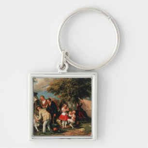 The Acrobats' Camp, Epsom Downs Key Ring