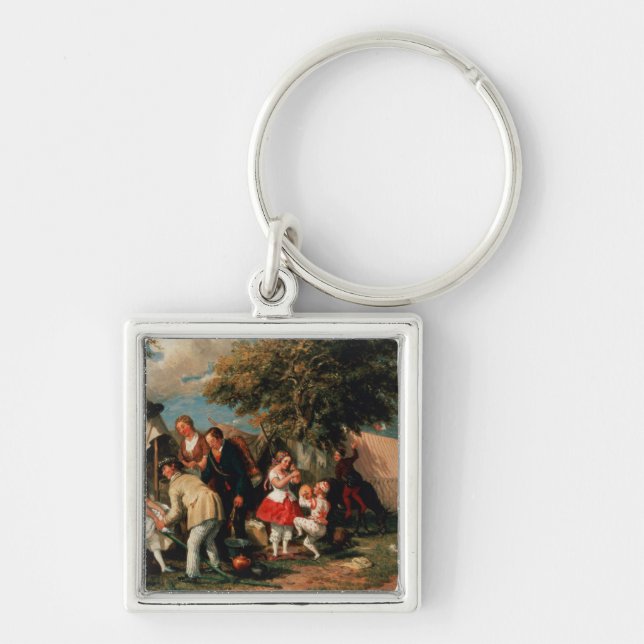 The Acrobats' Camp, Epsom Downs Key Ring (Front)