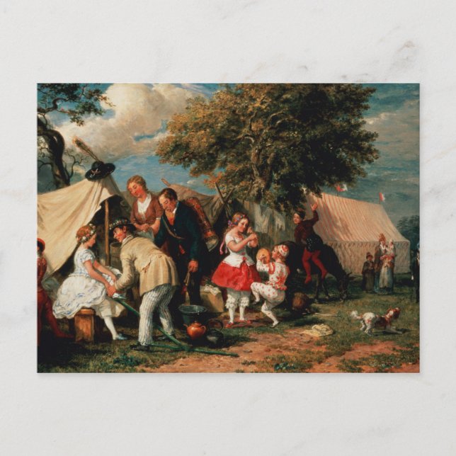 The Acrobats' Camp, Epsom Downs Postcard (Front)