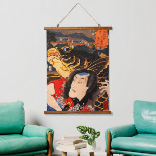 The Actor Kuniyoshi Utagawa 1852 Hanging Tapestry