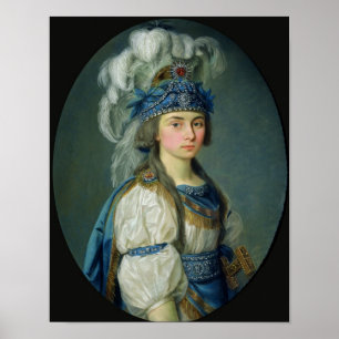 The actress and singer Praskovya Zhemchugova Poster