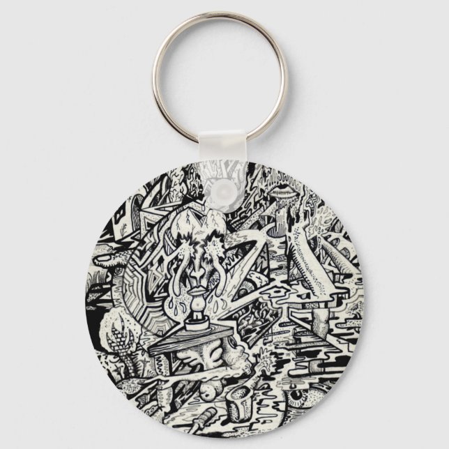 The Adept, or, A Freakish Transfiguration Key Ring (Front)