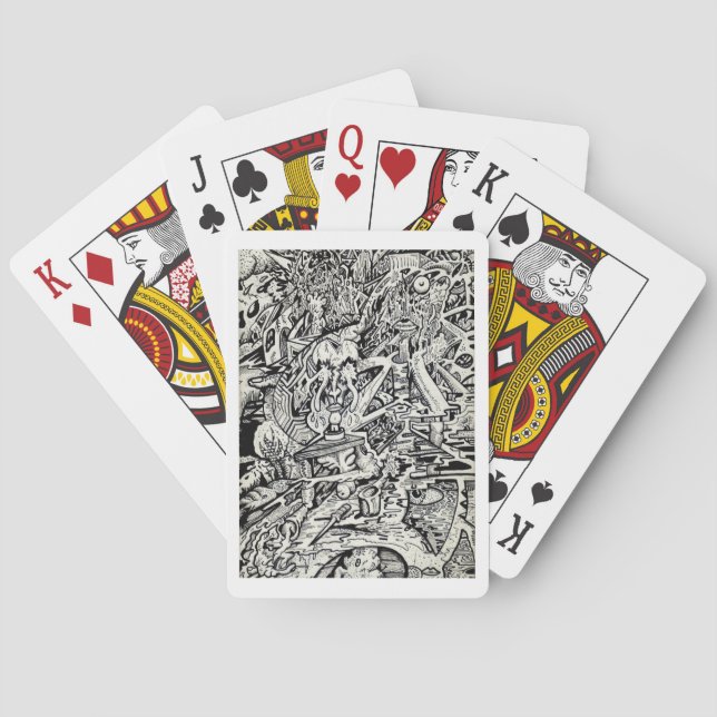 The Adept, or, A Freakish Transfiguration Playing Cards (Back)