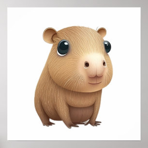 The adorable capybara poster
