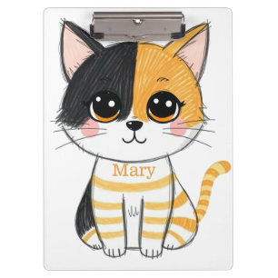 The Adorable Mischief Cat  Clipboard