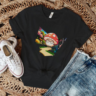 The adorable mushroom with glasses T-Shirt