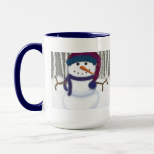 The Adorable Puffy The Snowman Mug