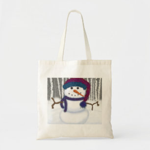 The Adorable Puffy The Snowman Tote Bag