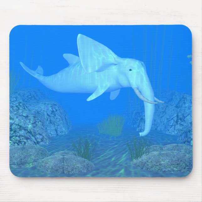 The Adorable Whalphant Mouse Pad (Front)