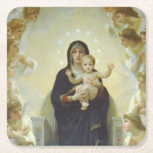 The Adoration Christmas Square Paper Coaster